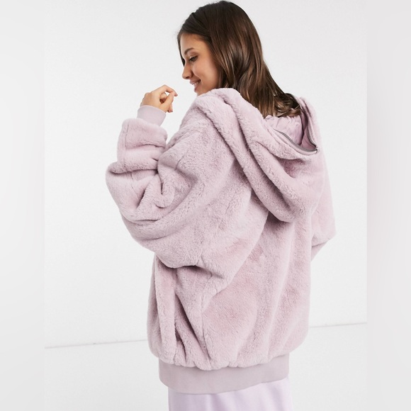 Free People Turn Up Faux Fur Hoodie in Size Small - Picture 2 of 9